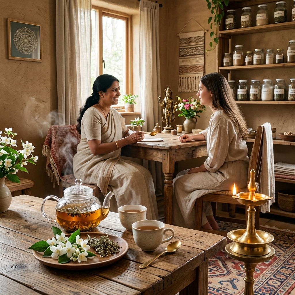 Relaxing wellness massage treatment